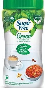 Sugar Free Green Stevia Jar, 200 g | 100% Plant-based Natural Sweetener | Equivalent to Sweetness from 1Kg Sugar | 100% Na...